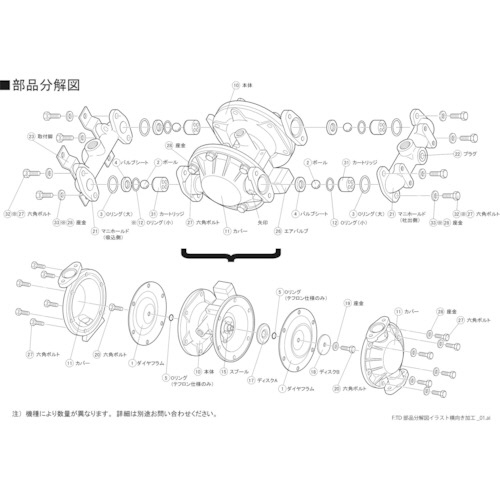 TD-15AT用ｻｰﾋﾞｽｷｯﾄ 1個画像