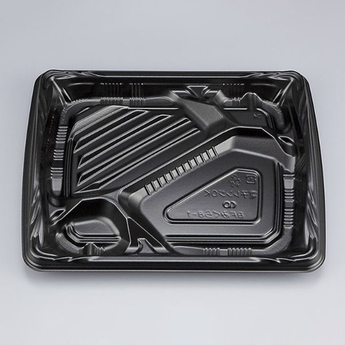 シーピー化成 弁当容器 BFみくら8-1 黒 本体画像