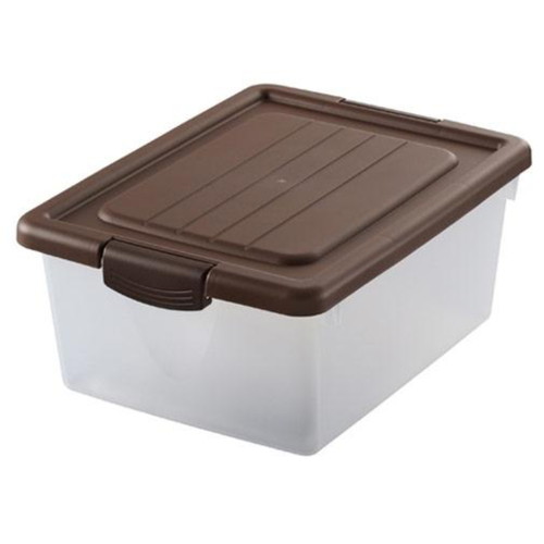 収納ボックス ハコス Sサイズ クリアブラウン画像