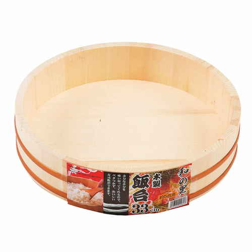 すし桶 寿司桶 飯台 木製 33cm 約5合用画像