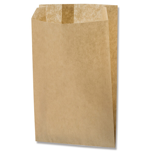 HEIKO 耐油ガゼットパック 小 未晒無地 100枚画像