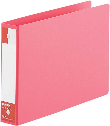 ペットファイル　Ａ５横　背幅３５ｍｍ　赤画像