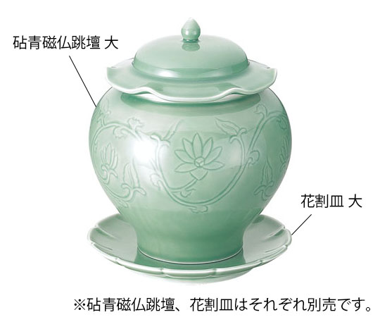 砧青磁仏跳壇 中画像