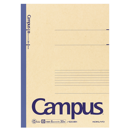 ｷｬﾝﾊﾟｽﾉｰﾄ 1号 A4 B罫 30枚 1ｾｯﾄ(10冊)画像