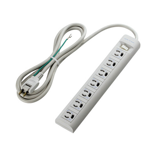 ＯＡタップ　３Ｐ７個口　２ｍ　雷サージ　スイッチ付画像