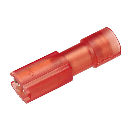 絶縁被覆付き差込形接続端子 全長19.5mm 1ﾊﾟｯｸ(15個)画像