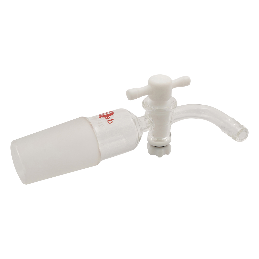 ジョイント付吸引コック PTFEコック・曲管 TS29/42画像