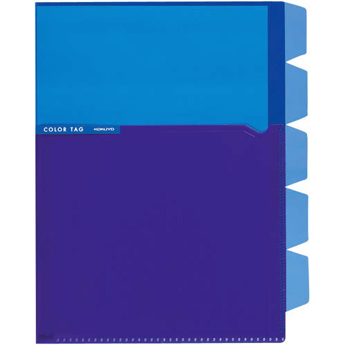 ５インデックスホルダーＡ５＜カラータグ＞ブルー画像