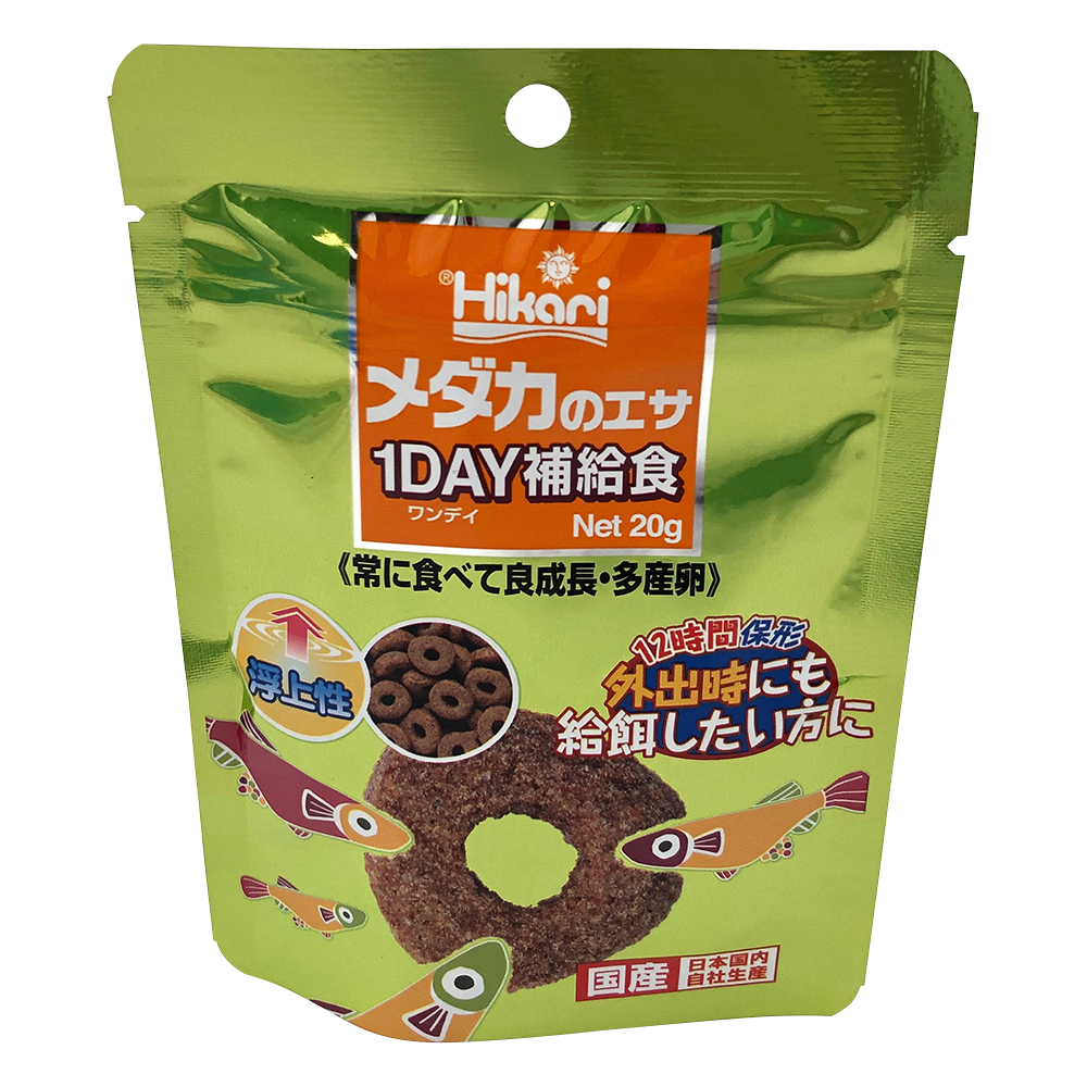 メダカのエサ　1DAY補給食20g