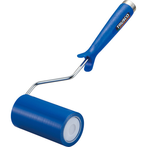 ｸﾘｰﾝﾙｰﾑ用粘着ﾛｰﾗｰ 4ｲﾝﾁ用ﾊﾝﾄﾞﾙ 粘着ﾛｰﾗｰﾌﾞﾙｰ1巻付 2重袋入 1本画像