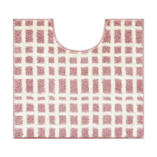 ナチュラルトイレマット 55×60cm （柄） ピンク画像