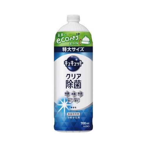 キュキュット　クリア除菌　詰替用　７００ｍｌ×４画像