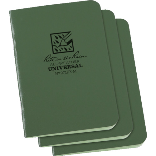 ﾐﾆｽﾃｲﾌﾟﾙﾉｰﾄﾌﾞｯｸ ｸﾞﾘｰﾝ 1ﾊﾟｯｸ(3冊)画像