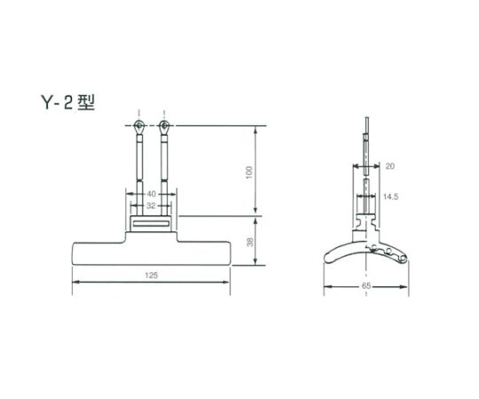 セラミックヒーター　Y-2型　200V-400W（白） 白いボディのヒーターが正面を向いている様子、電源コードが確認できる角度で撮影。
