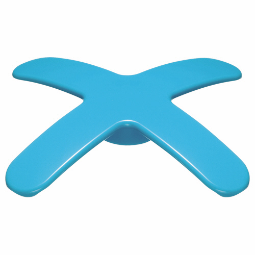 ﾏｸﾞﾈｯﾄﾊﾞｰ ﾍﾟｹﾋﾟﾀﾐﾆ ｸﾛｽﾊﾞｰﾀｲﾌﾟ 幅57×奥行57×高さ8mm ｽｶｲﾌﾞﾙｰ 1個画像