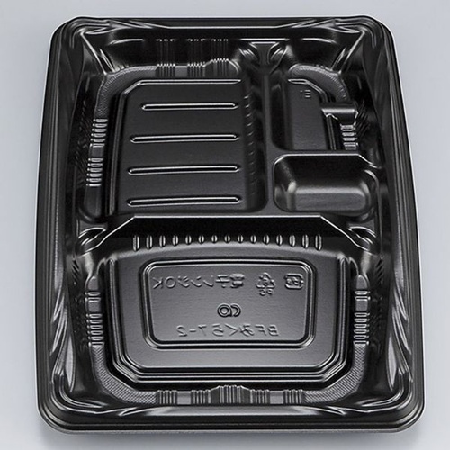 シーピー化成 弁当容器 BFみくら7-2 黒 本体画像