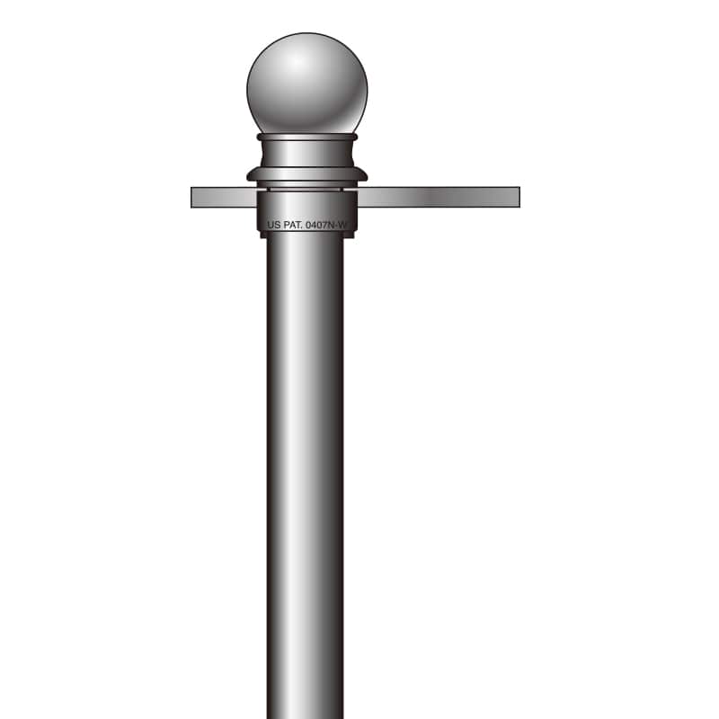 スタイリッシュブラックポール画像