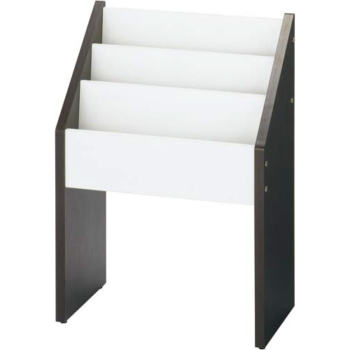 木製マガジンラック　ダーク２画像