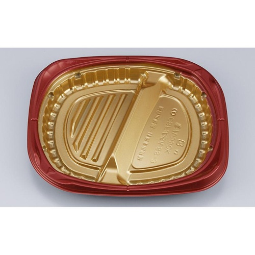 シーピー化成 弁当容器 CBFまろん8S-3 GR 本体画像