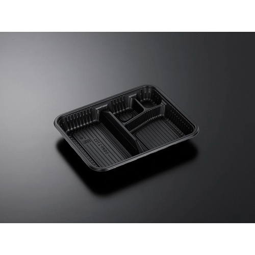 中央化学 弁当容器 CT 仕切折R 2.7E2 BK 本体画像