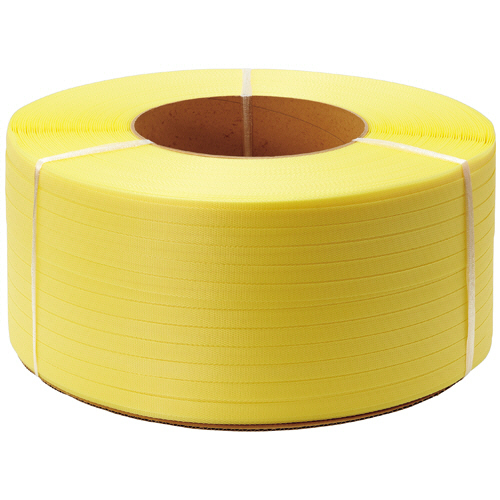 PPﾊﾞﾝﾄﾞ 自動梱包機用 15mm×2500m 黄 1ｾｯﾄ(4巻)