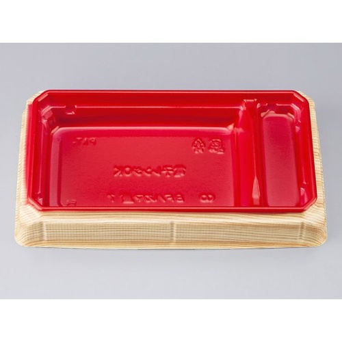 シーピー化成 お重 BFハカマ重7 杉板赤 本体(N)画像