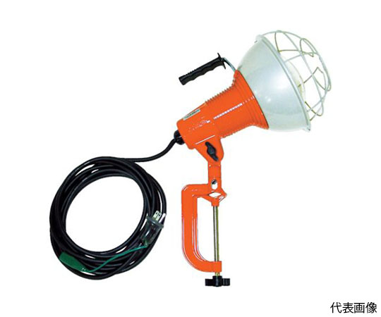 防雨型作業灯　リフレクターランプ300W　100V接地付5m　バイス付画像