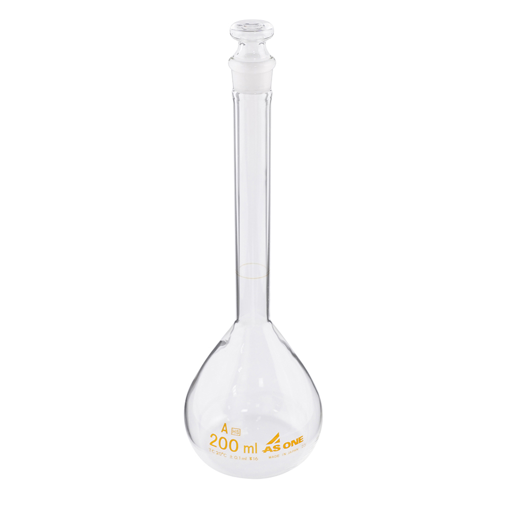 高精度メスフラスコ　白　200mL画像