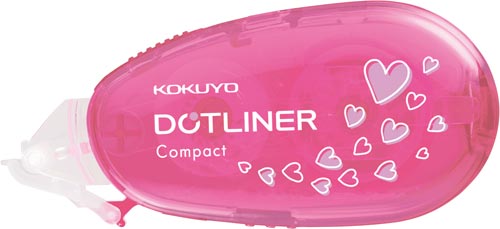 ドットライナーコンパクト（本体・ハート柄）×１０画像