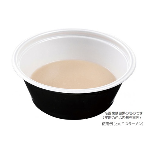 エフピコ 麺容器 DLV麺丼20(78) PSP 本体 黒W画像