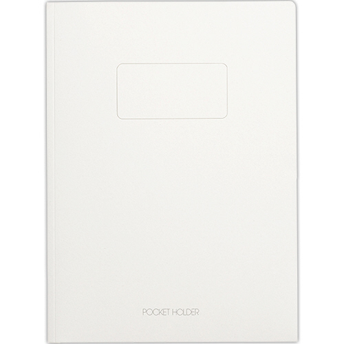 ﾎﾟｹｯﾄﾎﾙﾀﾞｰ 両面ﾎﾟｹｯﾄ A4(見開きA3) ｵﾌﾎﾜｲﾄ 1枚画像