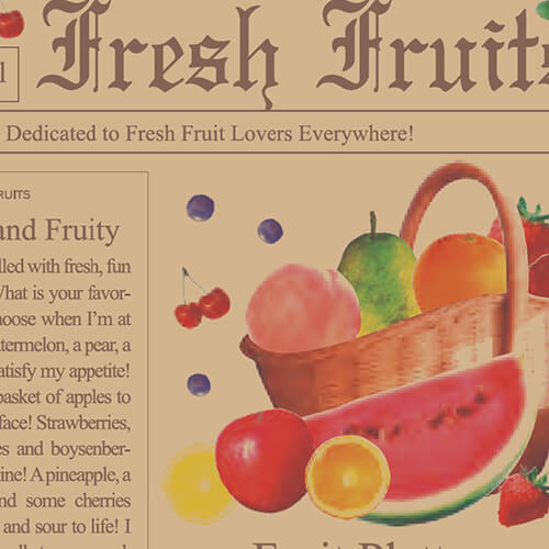 包装紙 半才 特厚 フレッシュジャーナル画像