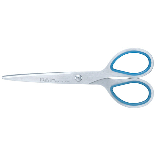 ｽﾃﾝﾚｽはさみ 刃渡り73mm ﾌﾞﾙｰ 1本