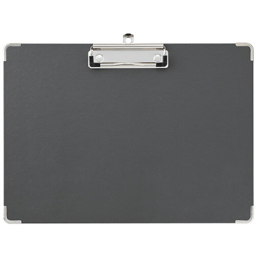 用箋挟み A4ﾖｺ 黒 1ｾｯﾄ(10枚)画像