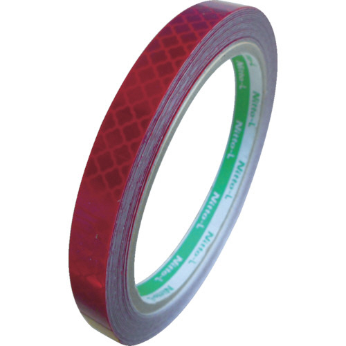 高輝度ﾌﾟﾘｽﾞﾑ反射ﾃｰﾌﾟ 10mm×5m ﾚｯﾄﾞ 1巻画像