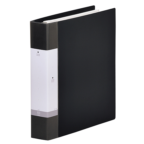 ﾘｸｴｽﾄ ｸﾘﾔｰﾌﾞｯｸ(ﾎﾟｹｯﾄ交換ﾀｲﾌﾟ) A4ﾀﾃ 30穴 45ﾎﾟｹｯﾄ付属 背幅55mm 黒 1冊画像