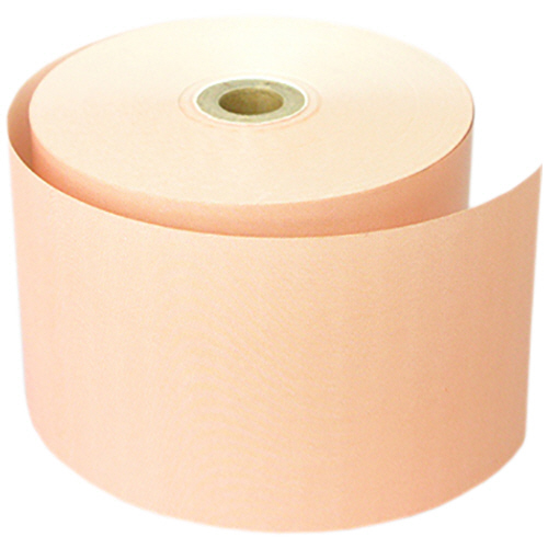 ｶﾗｰｻｰﾏﾙﾛｰﾙ紙 ﾉｰﾏﾙ保存 幅58×直径80mm×長さ63m 芯12mm ｵﾚﾝｼﾞ 1箱(8巻)画像