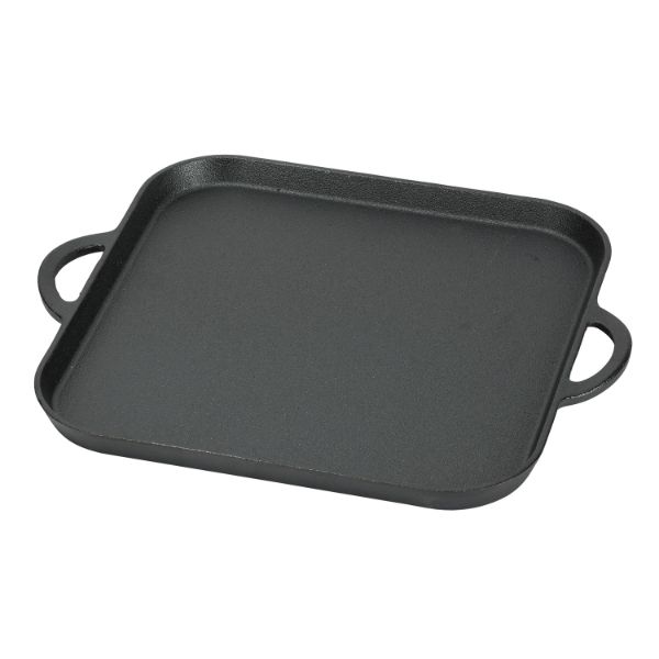 調理器具　スプラウト　鉄鋳物製角型プレート27×27cm　パール金属画像