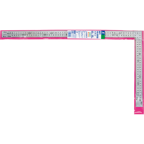 曲尺中金普及型 ｽﾃﾝ 60×30cm 表裏同目 8段目盛 1本画像