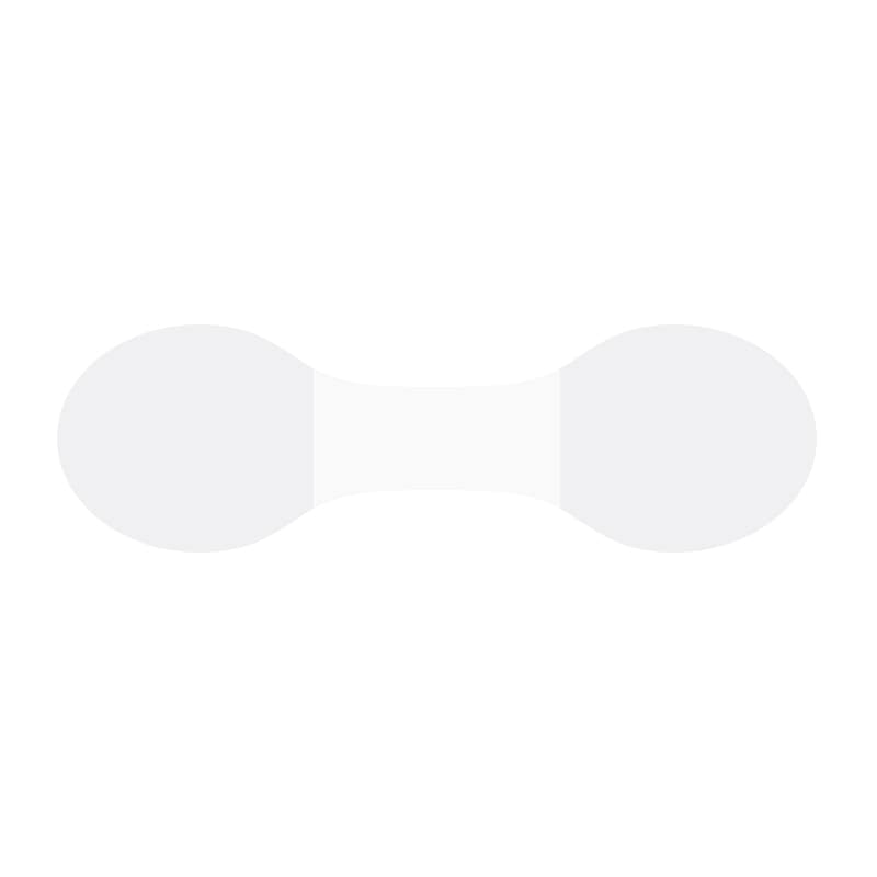 業務用タックラベル　メガネシール透明画像