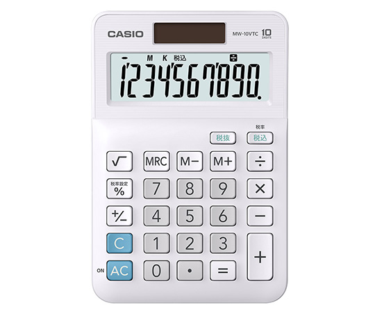 カシオ　ミニジャスト10桁電卓画像