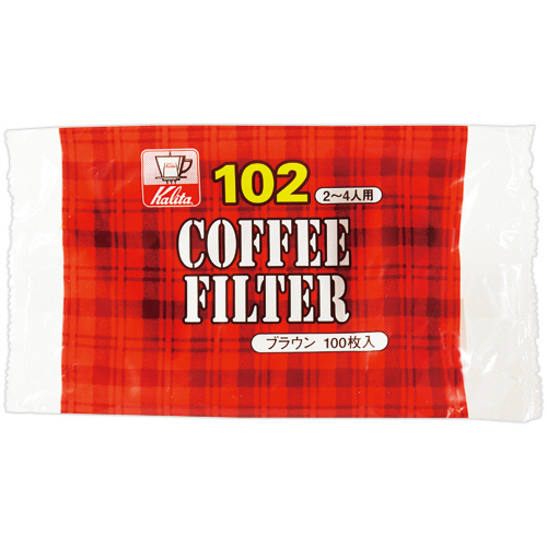 NK102濾紙 ﾌﾞﾗｳﾝ (2~4人用) 1ﾊﾟｯｸ(100枚)画像