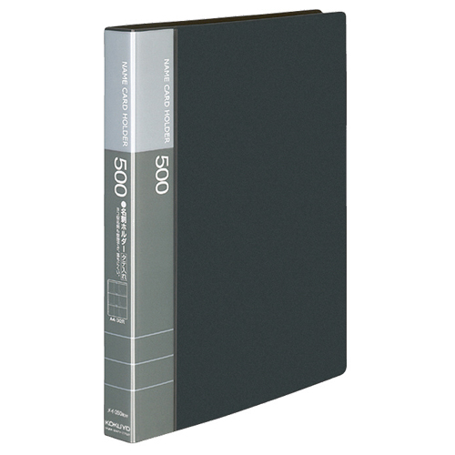 名刺ﾎﾙﾀﾞｰ(替紙式) 30穴 504名 ﾀﾃ入れ ﾀﾞｰｸｸﾞﾚｰ 1ｾｯﾄ(16冊)画像