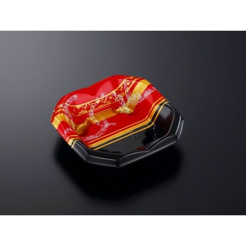 中央化学 どんぶり容器 SD 波音丼 K17浅 弦R-BK 本体 発泡画像