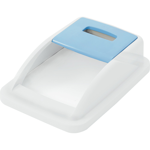 透明分別ﾀﾞｽﾀｰ #45 ﾌﾀ 四角穴 ﾌﾞﾙｰ 1個画像