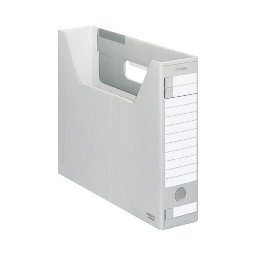 ファイルボックス　Ｄタイプスリム　Ａ４横　灰画像