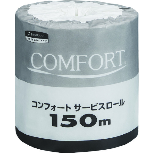 クレシア　トイレットペーパー　コンフォートサービスロール　１５０ｍ　１ケース６０個入画像