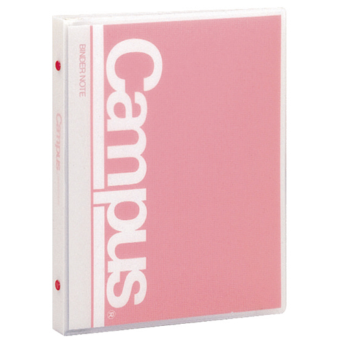 ｷｬﾝﾊﾟｽ ﾊﾞｲﾝﾀﾞｰﾉｰﾄ(ﾐﾄﾞﾙﾀｲﾌﾟ) B5ﾀﾃ 26穴 赤 1ｾｯﾄ(10冊)画像