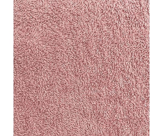バスタオル テラカラー 60×120cm PINK 1セット（10枚入） 十枚入りで一緒にたたまれた、鮮やかなピンク色のタオルが整然と並んでいる様子