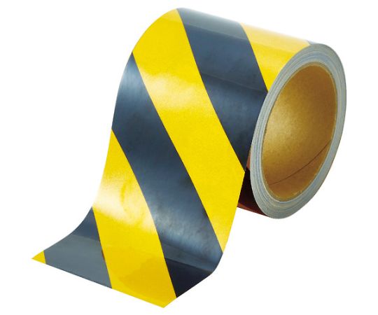 再帰反射テープ　90MMX10M　黄/黒画像